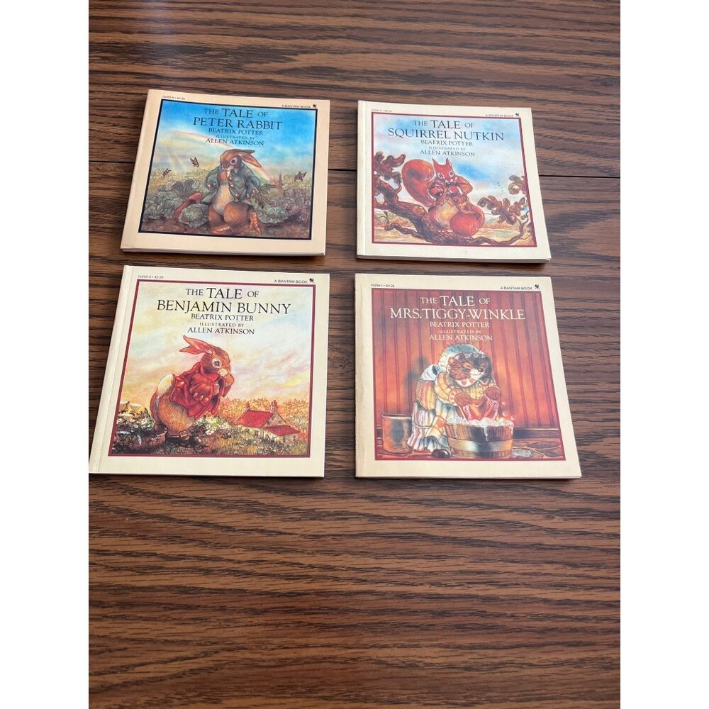Beatrix Potter vintage children’s paperback books set of four